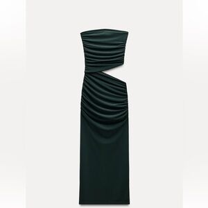 Zara GREEN maxi Dress
